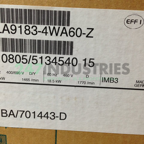 1LA9183-4WA60 Siemens Image 3