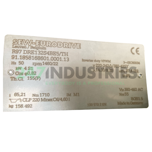 R97DRE132S4BE5/TH SEW-EURODRIVE Image 4