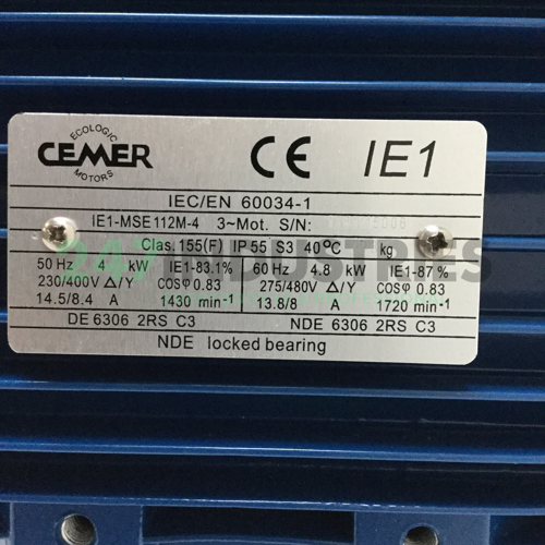 IE1-MSE112M-4-B14 Cemer Image 4