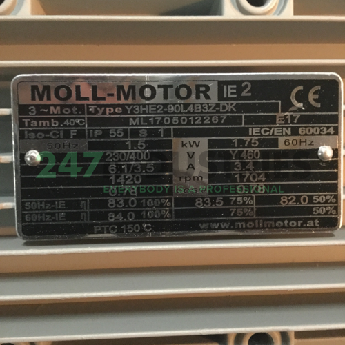 Y3HE2-90L4B3Z-DK Moll motors Image 4