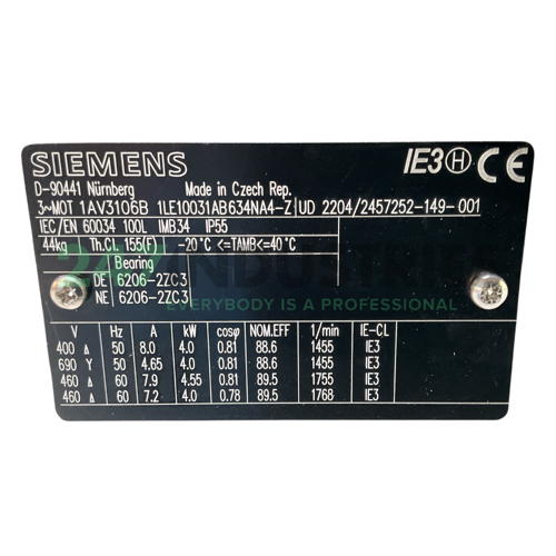 1LE1003-1AB63-4NA4-Z Siemens Image 4