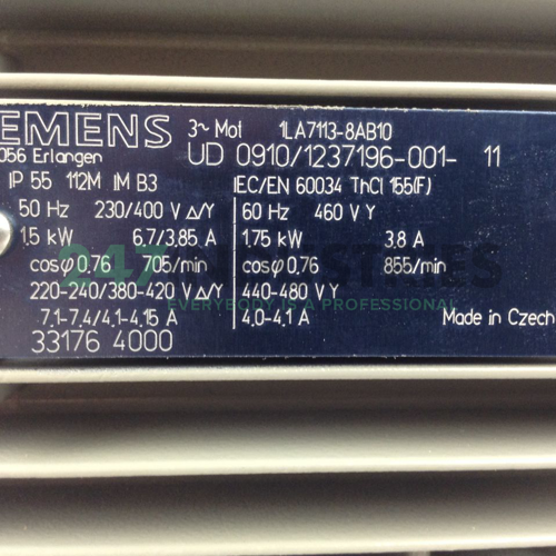 1LA7113-8AB10 Siemens Image 2