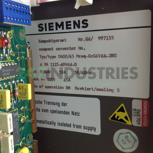 6RA2125-6DV66-0 Siemens Image 2