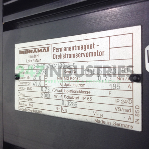 MAC112C-0-HD-2-C/130- Indramat Image 2