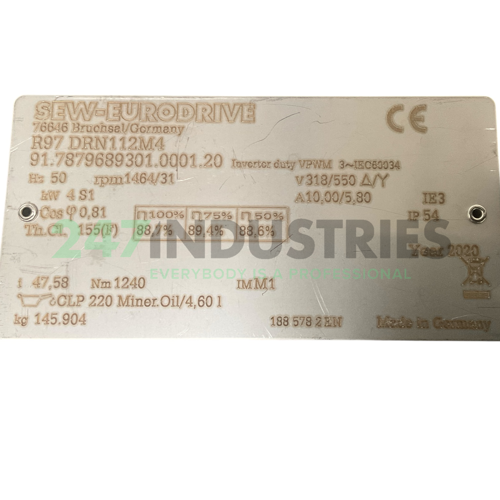 R97DRN112M4 SEW-EURODRIVE Image 4