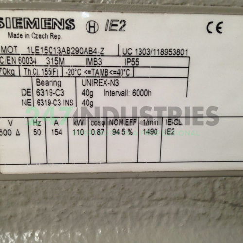 1LE1501-3AB29-0AB4-Z Siemens Image 2