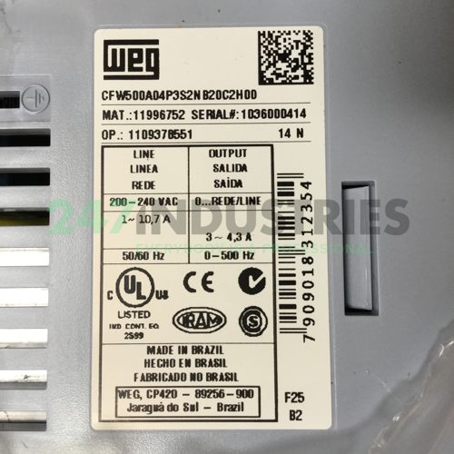 CFW500A04P3S2NB20C2H00 WEG Image 4