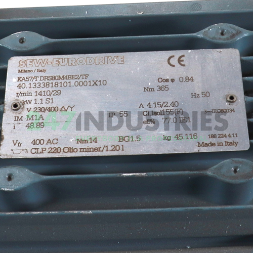 KA57T/DRS80M4BE2/TF SEW-EURODRIVE Image 2