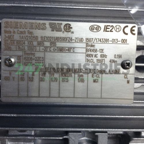 1LE1021-1AB59-0FZ4-Z Siemens Image 2