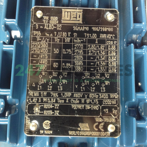 0.75K31AL2802B5 WEG Image 2