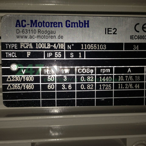 FCPA100LB-4/HEB34 AC-Motoren GmbH