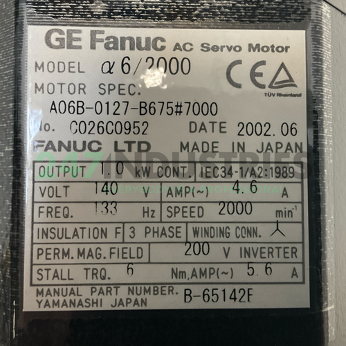 A06B-0127-B675#7000 Fanuc Image 4