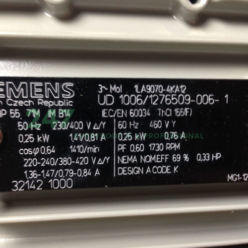 1LA9070-4KA12 Siemens Image 2