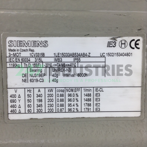 1LE1503-3AB53-4AB4-Z Siemens Image 2