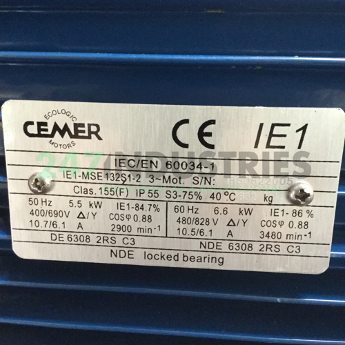 IE1-MSE-132S1-2-B5 Cemer Image 4