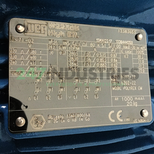 0.37K31CI2712B32G WEG Image 4