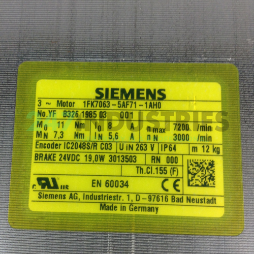 1FK7063-5AF71-1AH0 Siemens Image 2