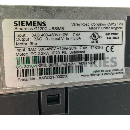 6SL3210-1KE15-8UB1 Siemens Image 4