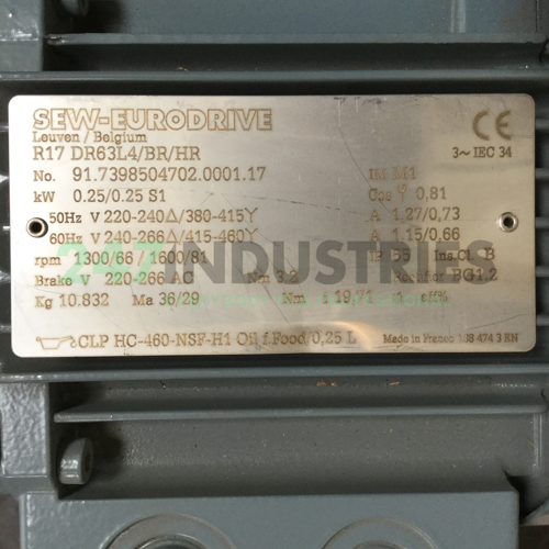 R17DR63L4/BR/HR SEW-EURODRIVE Image 4