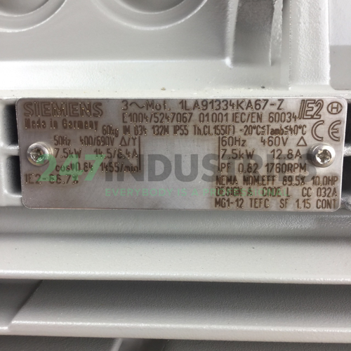 1LA9133-4KA67 Siemens Image 2