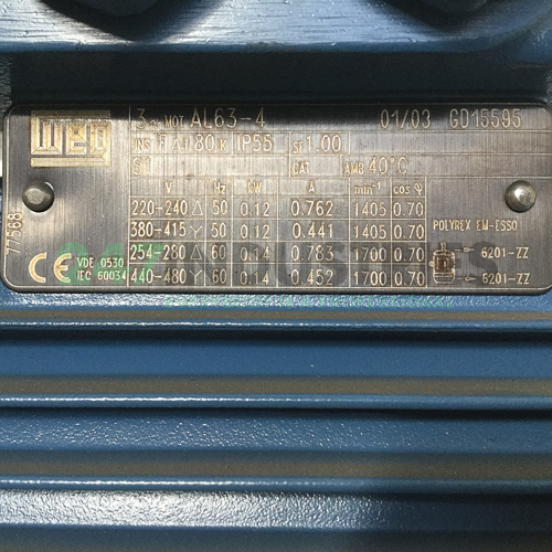 0.12K31AL0634B3 WEG Image 4