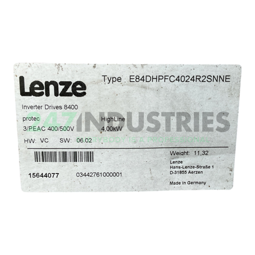 E84DHPFC4024R2SNNE Lenze Image 5