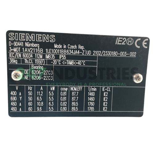 1LE1001-1BB63-4JA4-Z Siemens Image 4