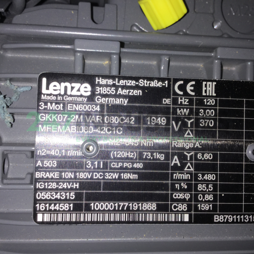 GKK07-2MVAR080C42MFEMABI080-42C1C Lenze Image 4