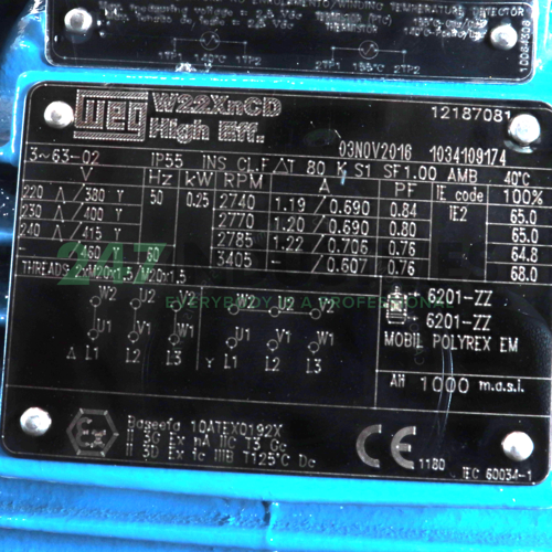 0.25K31CI2632B3EX3G WEG Image 4